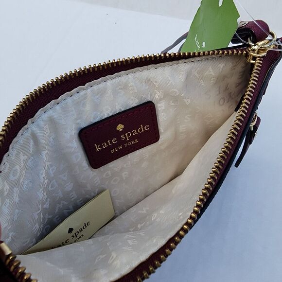 Kate Spade New York Mikas Pond Bee Pink Saffiano Leather Wristlet NWT - Picture 4 of 4
